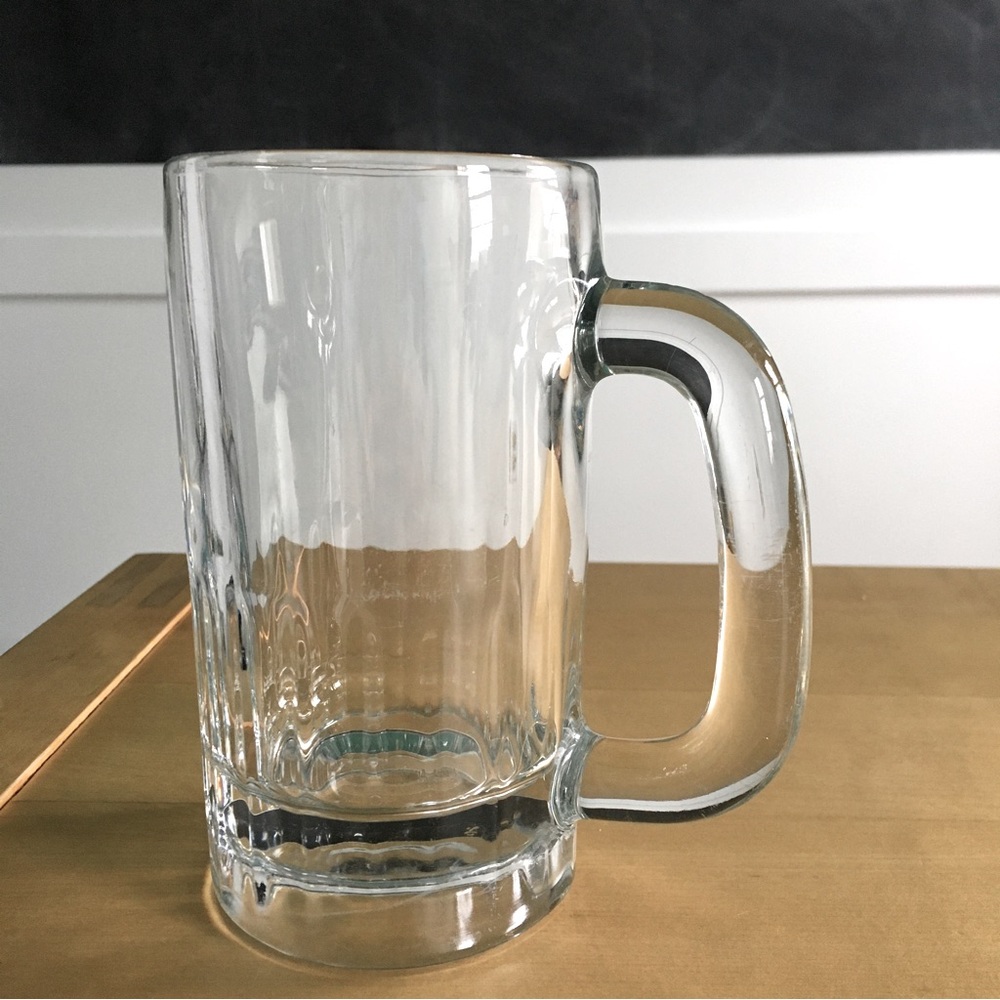 12oz Heavy Weight Glass Beer Mug